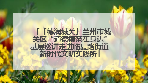 「德润城关」兰州市城关区“道德模范在身边”基层巡讲走进临夏路街道新时代文明实践所
