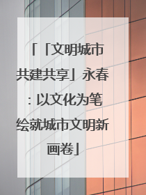「文明城市 共建共享」永春：以文化为笔 绘就城市文明新画卷