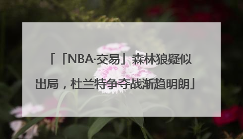 「NBA·交易」森林狼疑似出局，杜兰特争夺战渐趋明朗