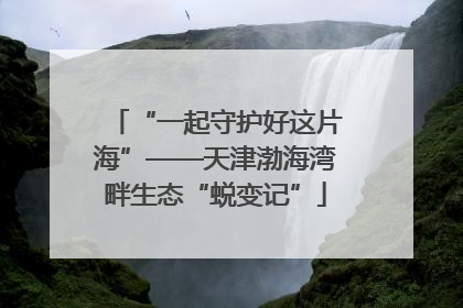 “一起守护好这片海”——天津渤海湾畔生态“蜕变记”
