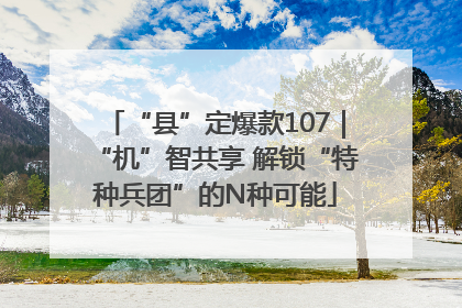 “县”定爆款107｜“机”智共享 解锁“特种兵团”的N种可能