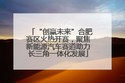 “创赢未来”合肥赛区火热开赛，聚焦新能源汽车赛道助力长三角一体化发展