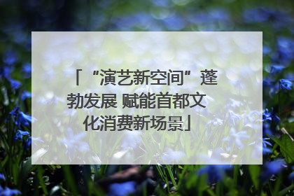 “演艺新空间”蓬勃发展 赋能首都文化消费新场景
