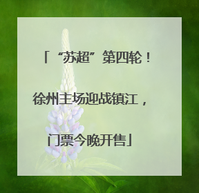 “苏超”第四轮！徐州主场迎战镇江，门票今晚开售