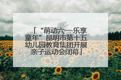 “萌动六一·乐享童年”昆明市第十五幼儿园教育集团开展亲子运动会闭幕