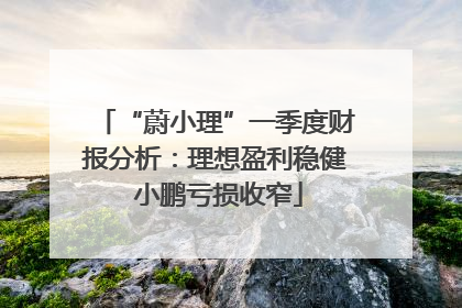 “蔚小理”一季度财报分析：理想盈利稳健 小鹏亏损收窄