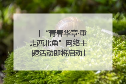 “青春华章·重走西北角”网络主题活动即将启动