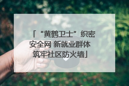 “黄鹤卫士”织密安全网 新就业群体筑牢社区防火墙