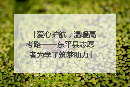 爱心护航，温暖高考路——东平县志愿者为学子筑梦助力