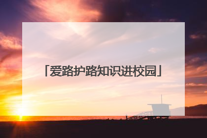 爱路护路知识进校园
