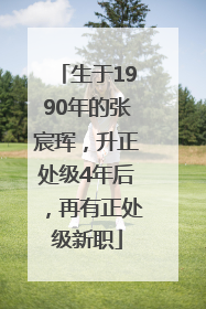 生于1990年的张宸珲，升正处级4年后，再有正处级新职