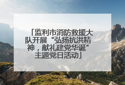 监利市消防救援大队开展“弘扬抗洪精神，献礼建党华诞”主题党日活动