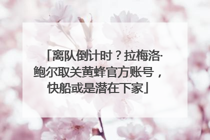 离队倒计时？拉梅洛·鲍尔取关黄蜂官方账号，快船或是潜在下家
