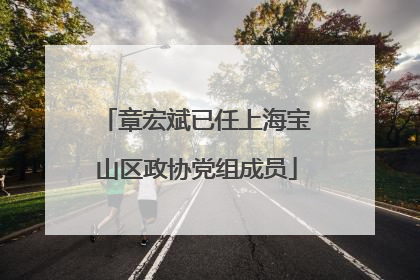 章宏斌已任上海宝山区政协党组成员