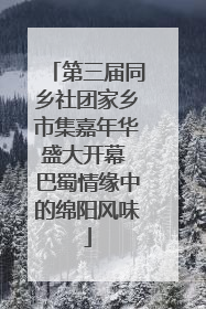 第三届同乡社团家乡市集嘉年华盛大开幕 巴蜀情缘中的绵阳风味