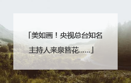 美如画！央视总台知名主持人来泉簪花……