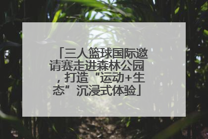 三人篮球国际邀请赛走进森林公园，打造“运动+生态”沉浸式体验