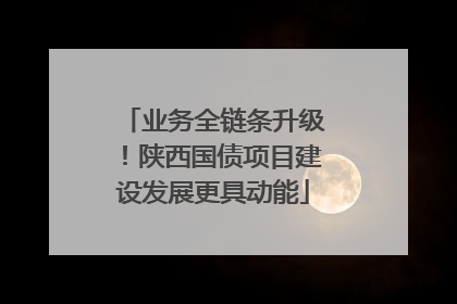 业务全链条升级！陕西国债项目建设发展更具动能