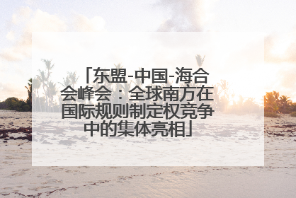 东盟-中国-海合会峰会：全球南方在国际规则制定权竞争中的集体亮相