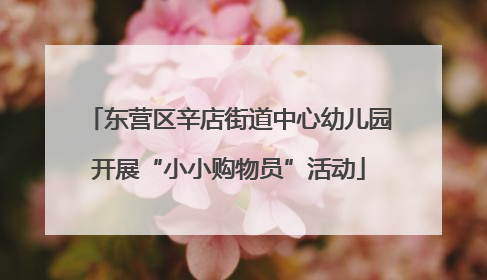 东营区辛店街道中心幼儿园开展“小小购物员”活动
