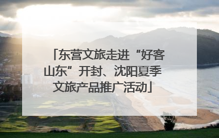 东营文旅走进“好客山东”开封、沈阳夏季文旅产品推广活动