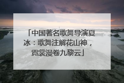 中国著名歌舞导演夏冰：歌舞注解花山神，霓裳漫卷九黎云