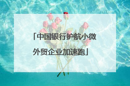 中国银行护航小微外贸企业加速跑