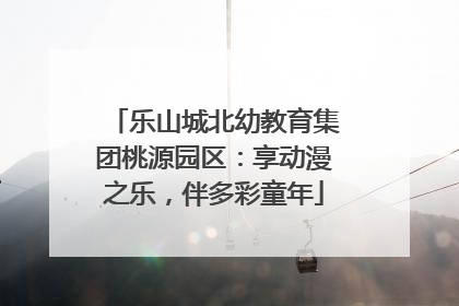 乐山城北幼教育集团桃源园区：享动漫之乐，伴多彩童年