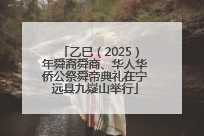 乙巳（2025）年舜裔舜商、华人华侨公祭舜帝典礼在宁远县九嶷山举行