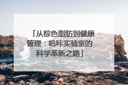 从棕色脂肪到健康管理：呜咔实验室的科学革新之路
