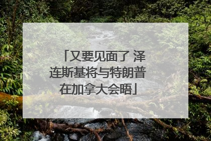 又要见面了 泽连斯基将与特朗普在加拿大会晤