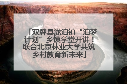 双牌县泷泊镇“泊梦计划”乡镇学堂开讲！联合北京林业大学共筑乡村教育新未来