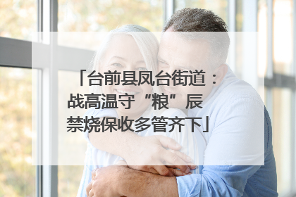 台前县凤台街道：战高温守“粮”辰 禁烧保收多管齐下