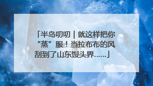 半岛叨叨｜就这样把你“蒸”服！当拉布布的风刮到了山东馒头界……
