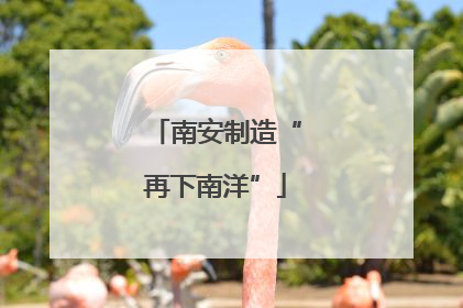 南安制造“再下南洋”