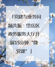 党建与业务同频共振：岱岳区政务服务大厅开展15分钟“微党课”