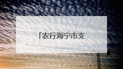 农行海宁市支行：潮涌文明城 金融润初心