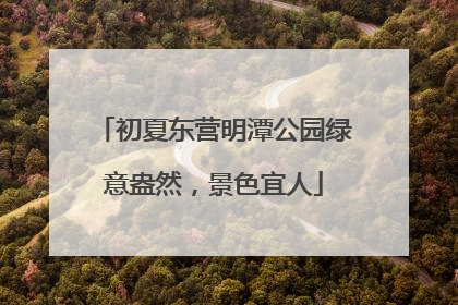 初夏东营明潭公园绿意盎然，景色宜人