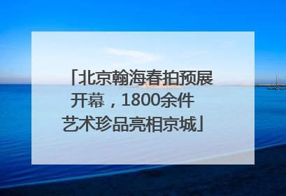 北京翰海春拍预展开幕，1800余件艺术珍品亮相京城