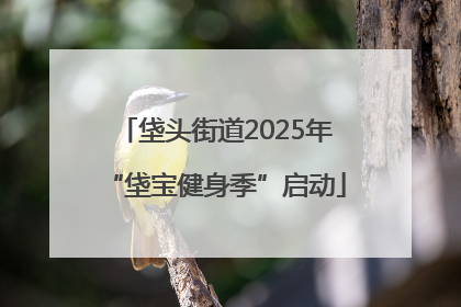 垡头街道2025年“垡宝健身季”启动