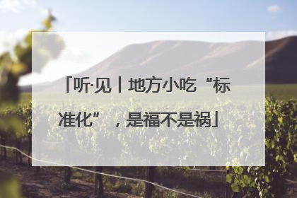 听·见丨地方小吃“标准化”，是福不是祸