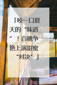 咬一口夏天的“味道”！百桃争艳上演甜蜜“对决”