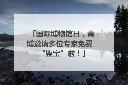 国际博物馆日，青博邀请多位专家免费“鉴宝”啦！