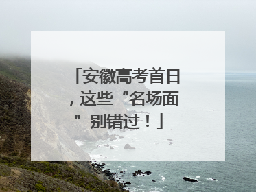 安徽高考首日，这些“名场面”别错过！