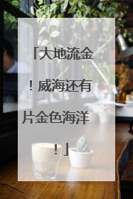 大地流金！威海还有片金色海洋！