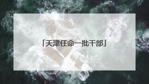 天津任命一批干部
