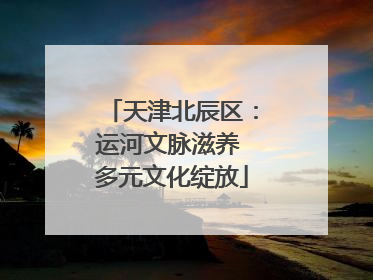 天津北辰区：运河文脉滋养 多元文化绽放