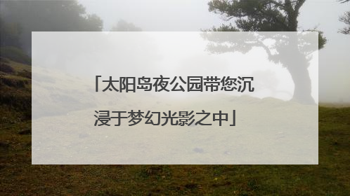太阳岛夜公园带您沉浸于梦幻光影之中