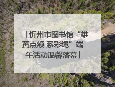 忻州市图书馆“雄黄点额 系彩绳”端午活动温馨落幕