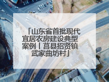 山东省首批现代宜居农房建设典型案例丨莒县招贤镇武家曲坊村